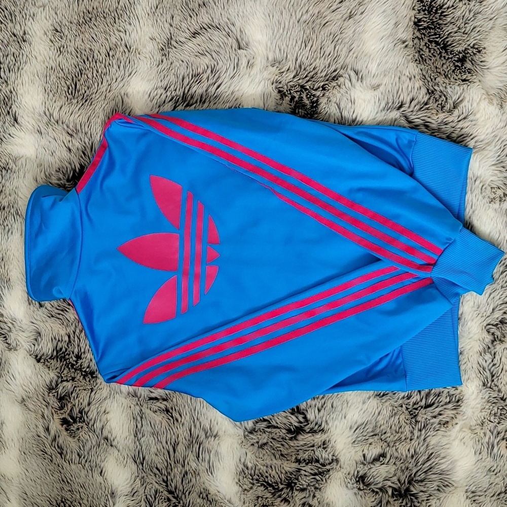 adidas Blue & pink Track Jacket